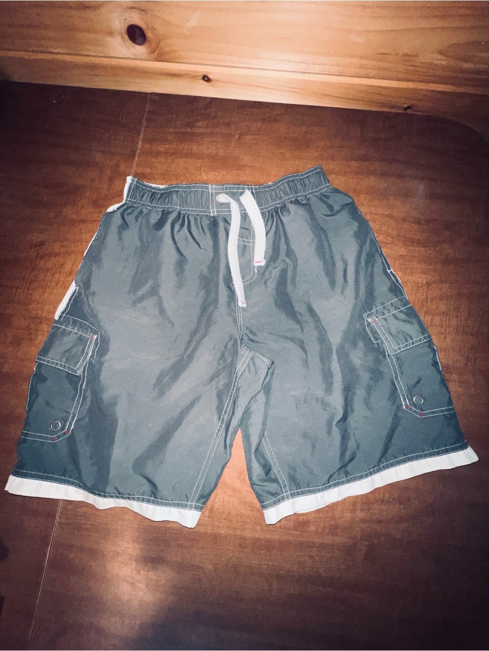 Arizona Jean Company Men's Dark Gray Cargo Swim Shorts